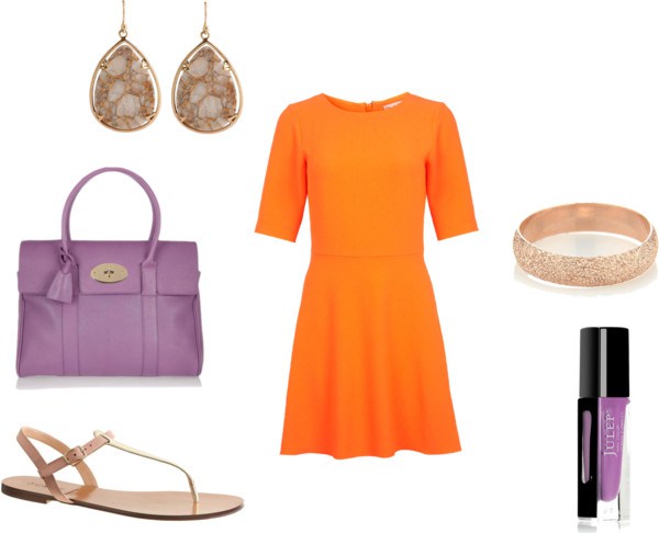 How to orange with violet di annaturcato contenente flat shoes