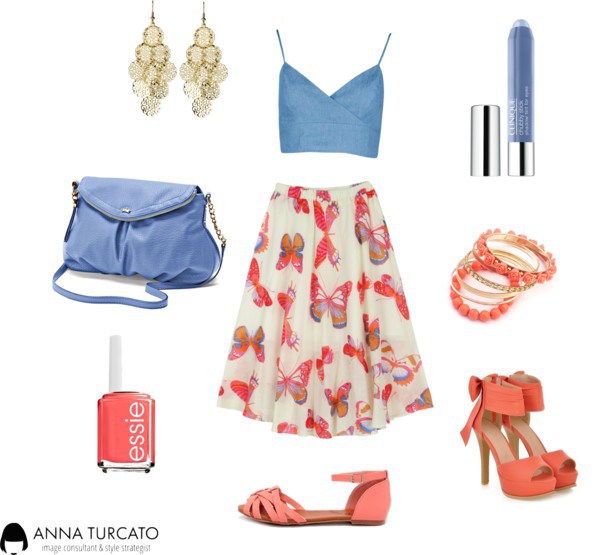 Summer look by annaturcato featuring a blue purse