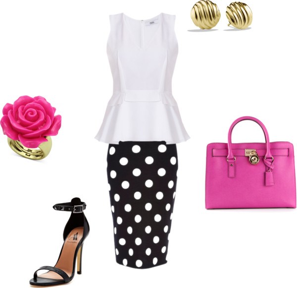 How to:the pencil skirt by annaturcato featuring a white top