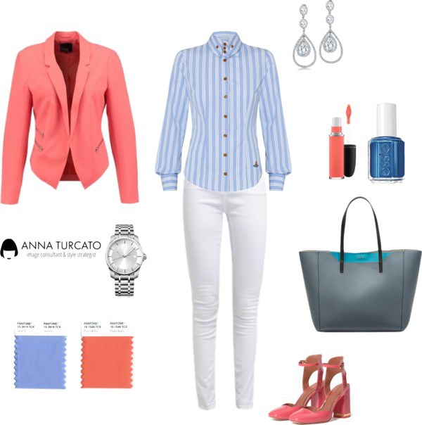 Spring Office look by annaturcato featuring an essie nail polish