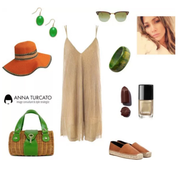  Greenery for Autumn Girl by annaturcato featuring a summer floppy hat