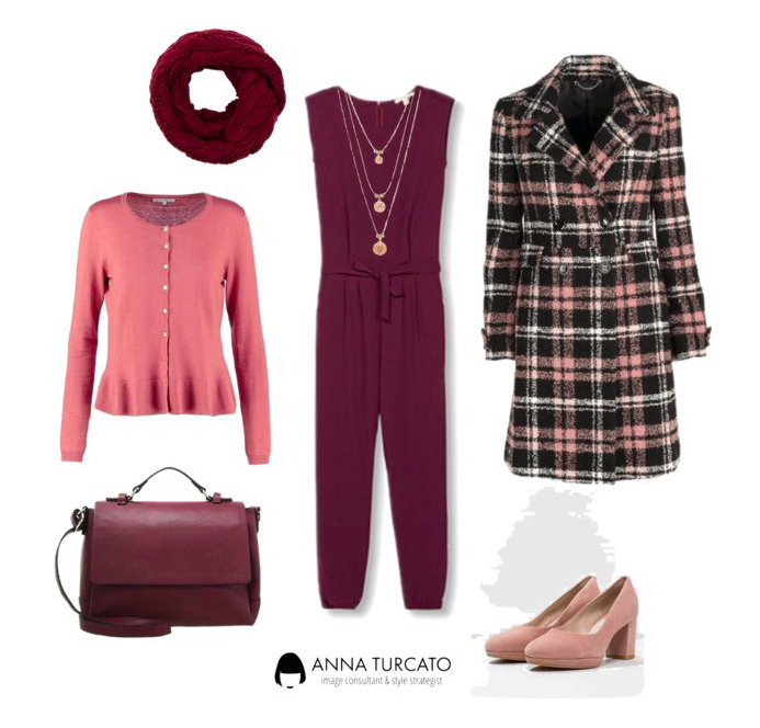 Girly Girl by annaturcato featuring a burgundy infinity scarf