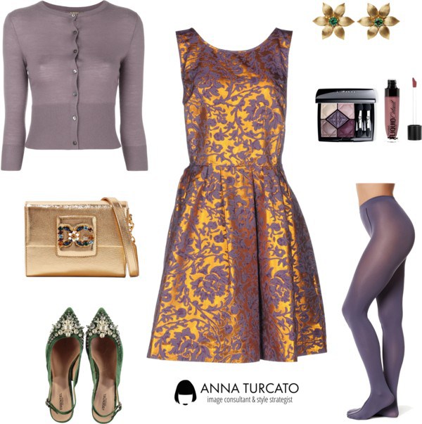 Anna-Turcato-Brocade-Dress