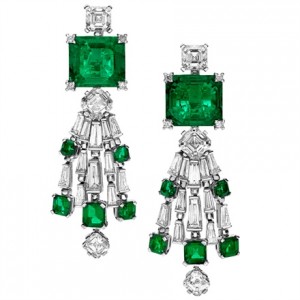 Green Chandelier Earrings by Bulgari